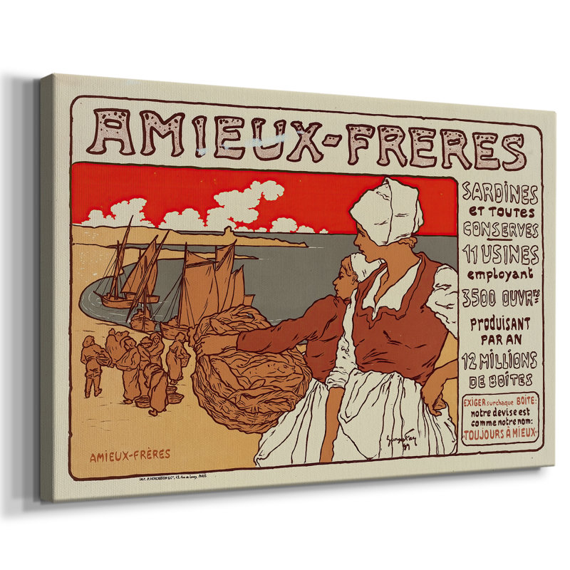 Amieux-Frères (Advertising Poster)-Georges Fay-Gallery Wrapped Canvas-1899, 24x36