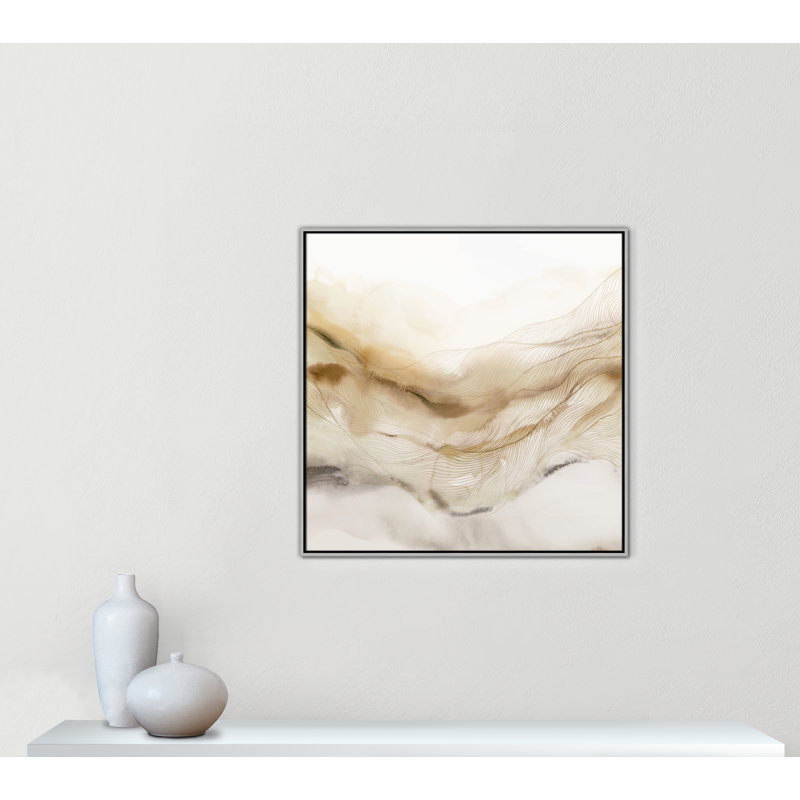 «Line Haze I» par Isabelle Z, Argent, H 37,5 po x l 37,5 po