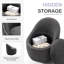 66Cm Wide Swivel Barrel Accent Chair With Hidden Storage, Upholstered Lounge Chair-132718458