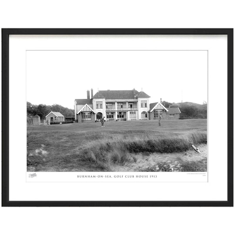 Burnham-on-Sea, Golf Club House 1913 - Single Picture Frame Print, 40cm H x 50cm W x 2.3cm D