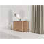 Meuble-lavabo autoportant de 52 po avec lavabo en céramique blanche et 1 petite armoire de rangement, porte à fermeture en douceur, chêne d'imitation, emballage KD, contreplaqué-394772207