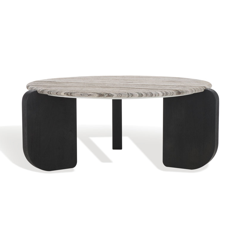 Graelyn Marble Top Coffee Table, Black