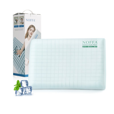 Oreiller de pain en mousse viscoélastique gélifiée de taille standard - Housse moelleuse, amovible et lavable pour tous les dormeurs