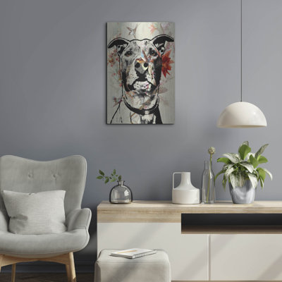 «Distinguished Pittie» par Dean Russo, art mural en métal