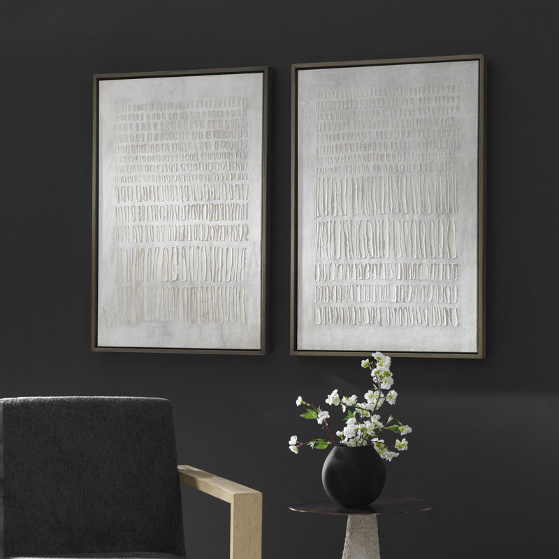 Uttermost Social Theory Framed Canvases Set