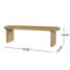 Banc en bois avec pieds robustes