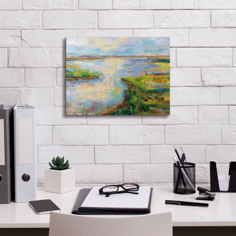 «Blush» par Jeanette Vertentes, art mural sur toile, H 12 po x l 16 po x P 0,75 po