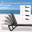 Ensemble 3 pièces de chaises longues en aluminium avec roulettes et table d'appoint Ixtzel -1136328242