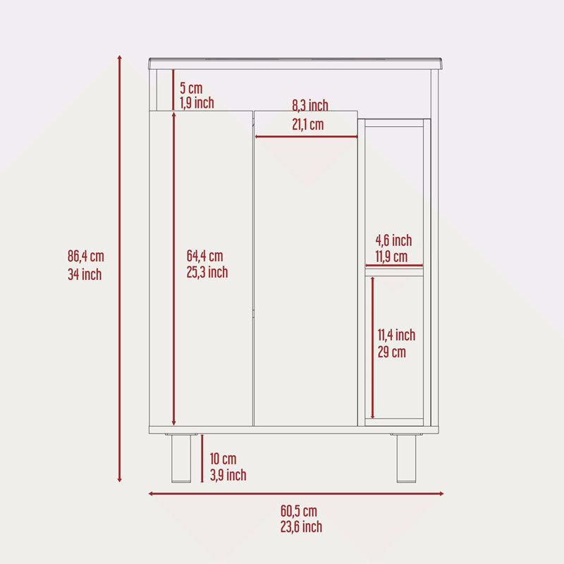 2 Piece Bathroom Set