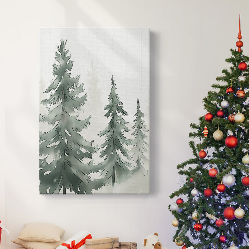 Art des Fêtes de Noël - Toile tendue avec châssis XCII, H 60 po x l 40 po