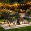 Chaises pliantes empilables, chaises de jardin, chaises pliantes d'extérieur, chaises de jardin (chaise 4 pièces)-129473029