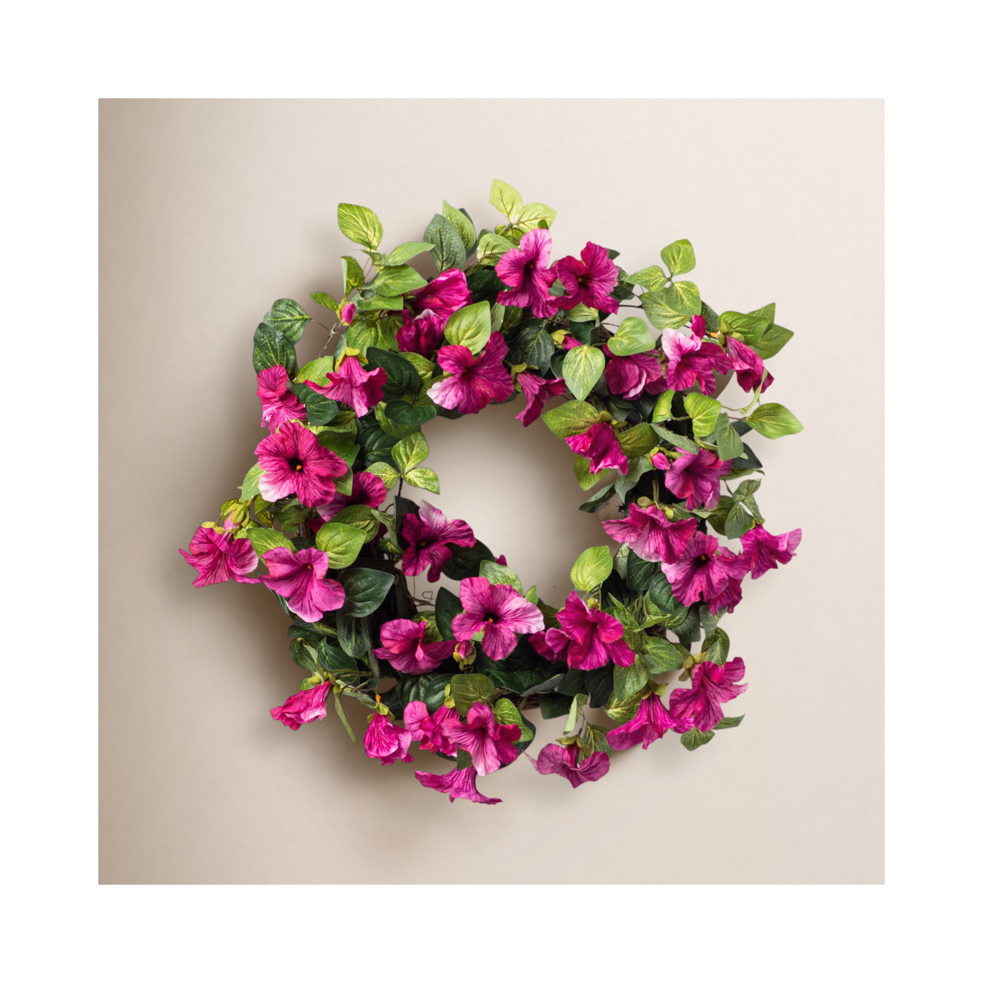 Mother's Day Handcrafted Silk Wreath, 30" H x 30" W x 6" D