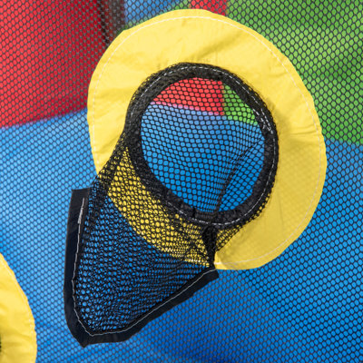 Outsunny 6-in-1 Inflatable Water Slide with Splash Pool, Slide, Climbing Wall, Water Cannon, Inflatable Bounce House for Kids with Inflation