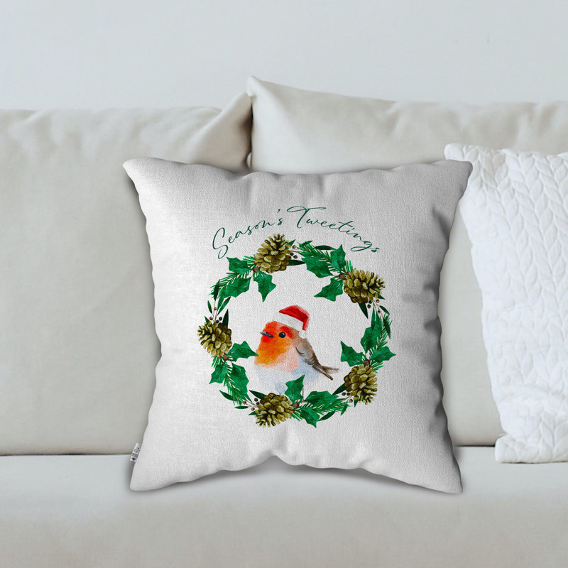 White Square Euro Pillow Cover