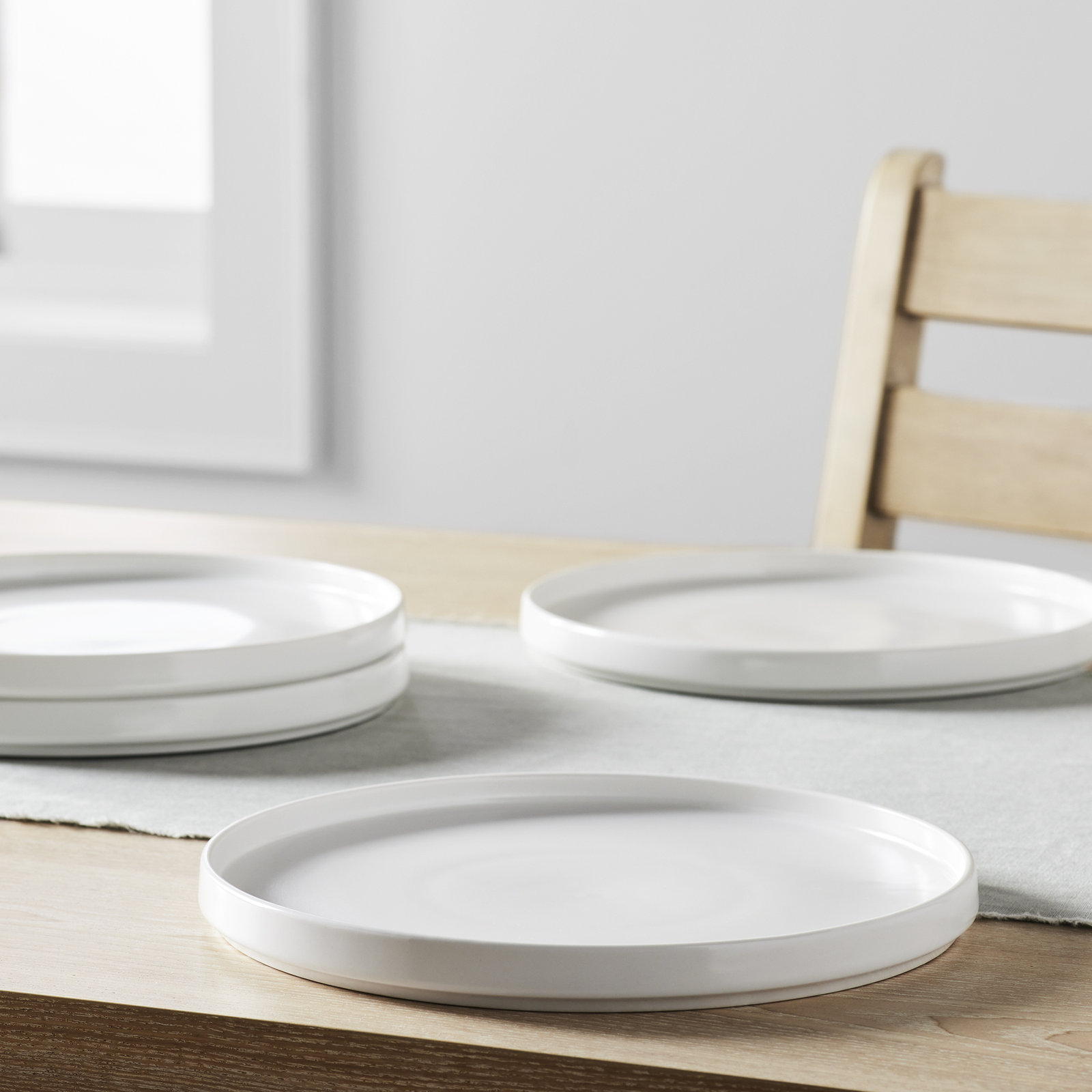 11" Dinner Plate, White