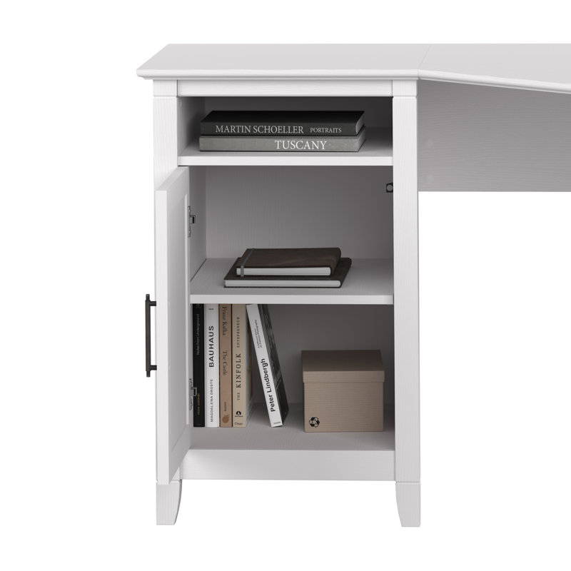 Bureau en coin Katia, Chêne blanc pur