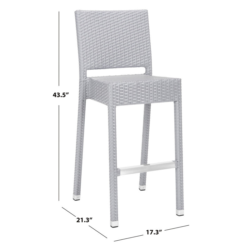Tabouret de bar 29,5 po Ghent, gris