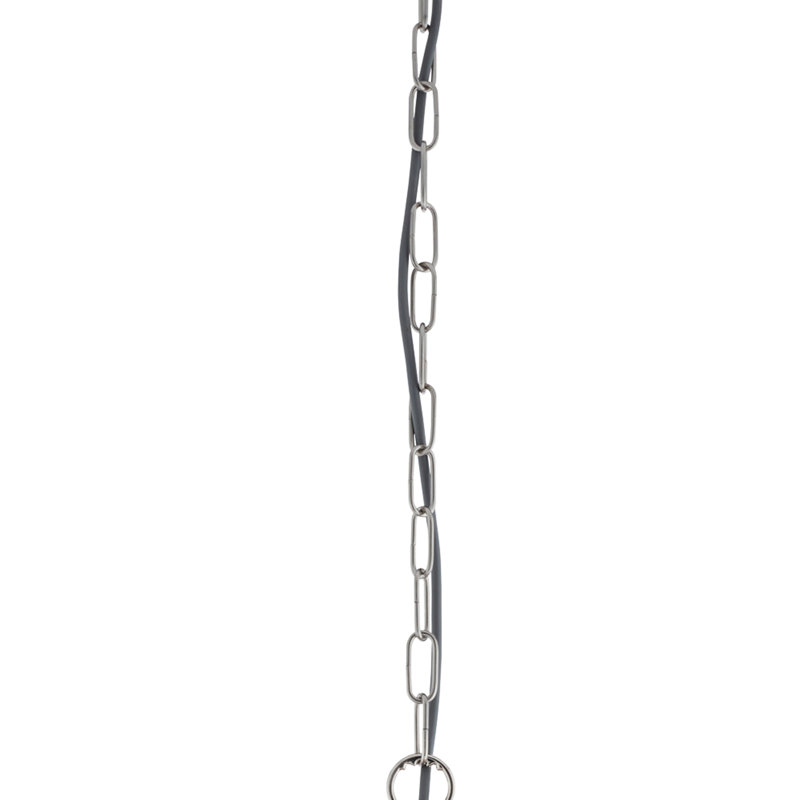 Pamelia 5 - Light Candle Style Chandelier, Satin Silver
