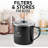Zulay Kitchen Bacon Grease Strainer - Black