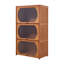 3-Tier Multipurpose Freestanding Bookcase Storage Cabinet