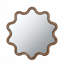Miroir d'appoint 31 "x 30" en bois avec cadre unique