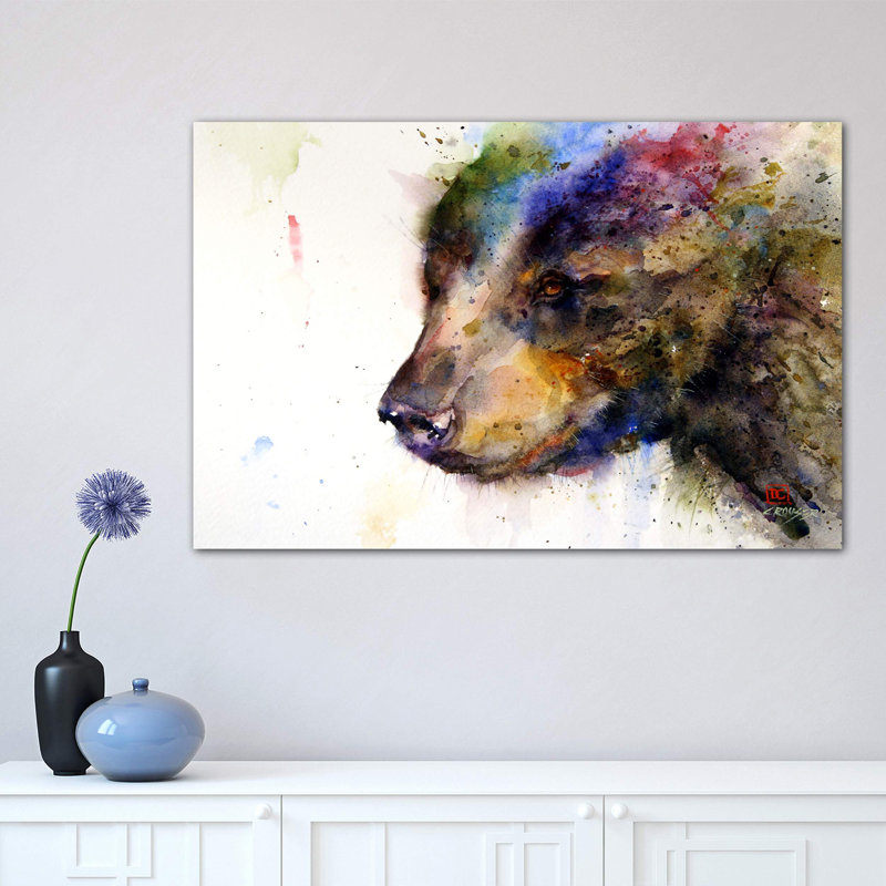 Bear by Dean Crouser - Wrapped Canvas Painting, 66.04 cm H x 45.72 cm W x 1.91 cm D