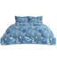Couvre-lit Literie Floral - édredon réversible à motif floral bleu, couvre-lit léger et matelassé en microfibre-124979666