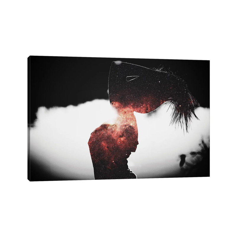 Astronomie III par Taylor Allen - impression d'art graphique, H 8 po x l 12 po x P 0,75 po, Toile tendue, Pas de tapis
