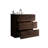 Vanarsdale Walnut Bathroom Vanity Sink . Rich Storage Capacity, Silent Running. Ergonomic Handle- Form. White Basin. Pre-Assembled 30" In Walnut. Motion, Enriched Inner Capacity. Modern Cabinet.-121113002