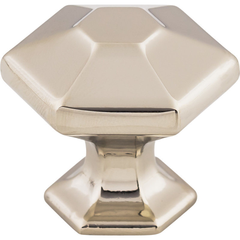 Spectrum Round Knob, Polished Nickel, 1 1/8" Knob Diameter