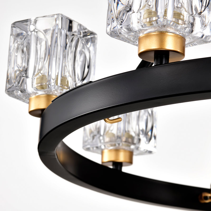 Lustre en cristal 8 lumières Emilio