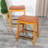 Classic Wooden Counter Stool With Leather Seat And Sturdy Construction