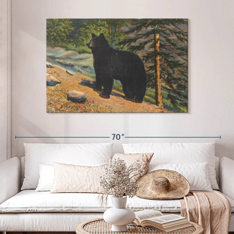 Brampt Black Bear, 32" H x 48" W