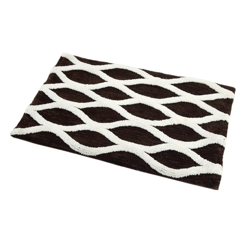 Yamada Non-Slip Bath Rug, Brown