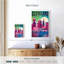 «Colorful Cleveland Skyline», reproduction sur toile-1403074687