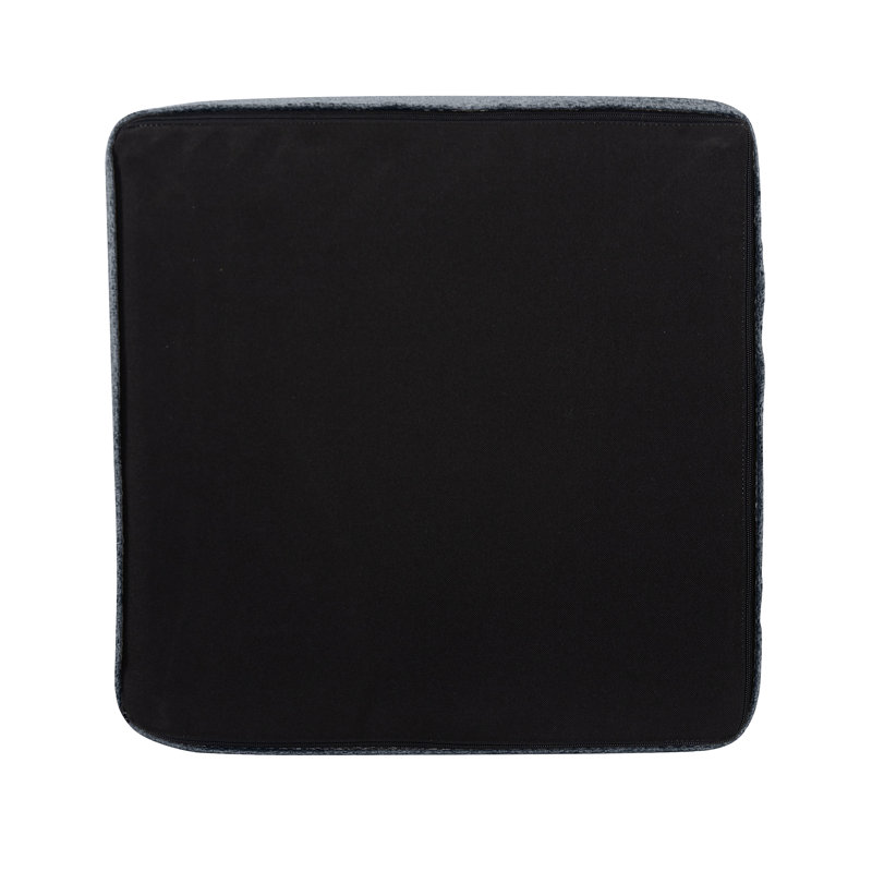 Ashle Upholstered Ottoman, Indigo 100% Polyester