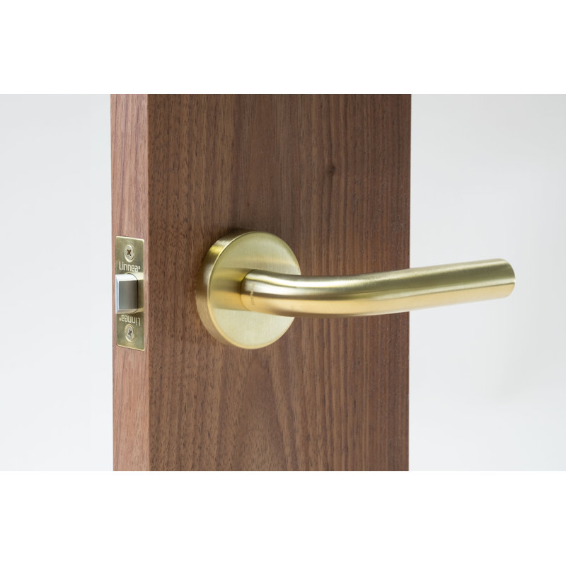 Privacy Door Lever, 2.375", Satin Black, Passage (Hall & Closet)