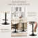 Swivel Upholstered Adjustable Height Bar Counter Stool with Metal Frame (Set of 4)