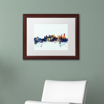 « calgary canada horizon blue », impression encadrée
