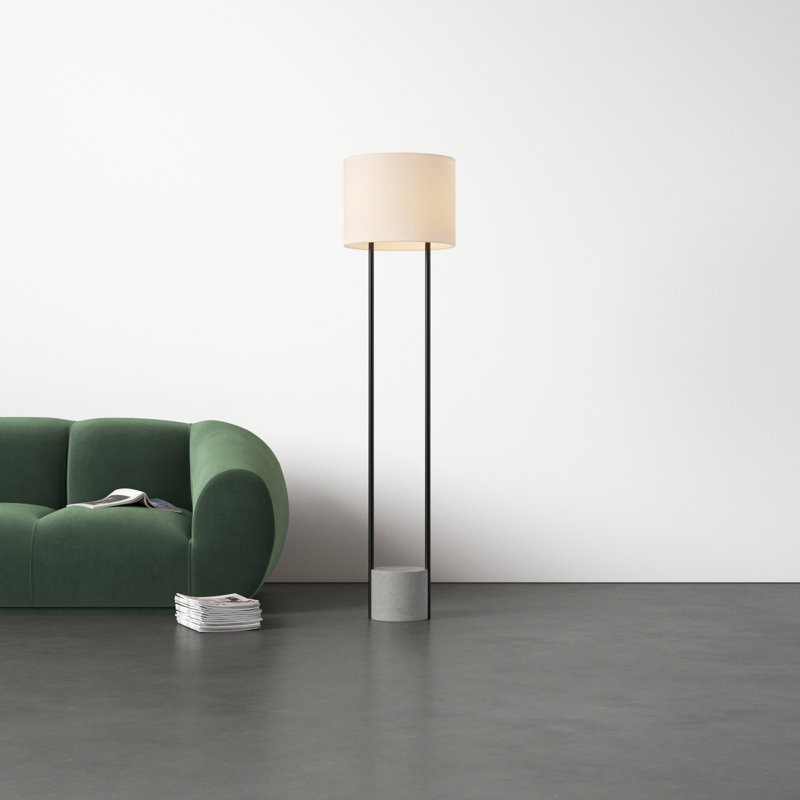 Arie 65.5'' Gray Traditional Floor Lamp