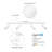 Bianca  4-Light Matte White Dimmable LED Integrated Track Lighting with Pivoting Track Heads