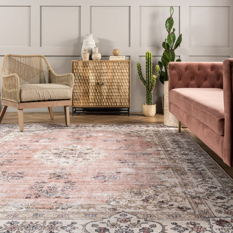 Oriental Area Rug, Round 183cm