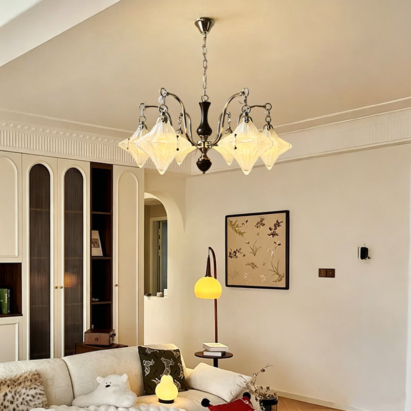 Lustre suspendu vintage en fer forgé 40 lumières en forme d'étoile 40,16 "- Dreamy Ceiling Lighting