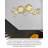 Simple three-dimensional lotus leaf metal wall decoration