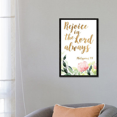 Grace Words Floral II by Studio W - Gallery-Wrapped Canvas Giclée on Canvas