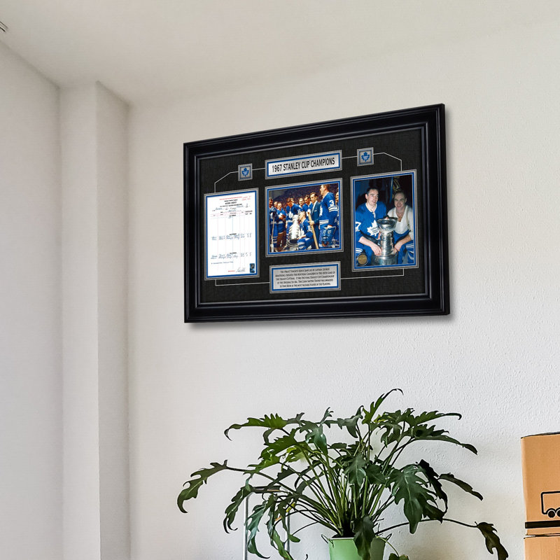 Toronto Maple Leafs de Toronto, collage de la Coupe Stanley avec feuille de pointage