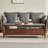 Black walnut solid wood end table-106238259