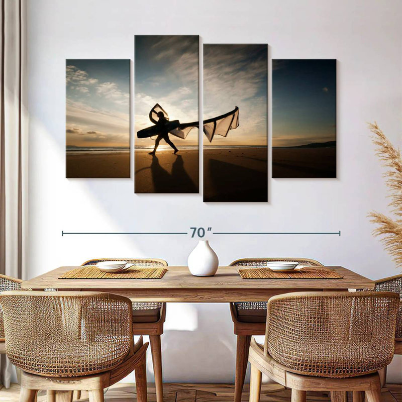 Sireci Kitesurfer Silhouette, 42" H x 68" W