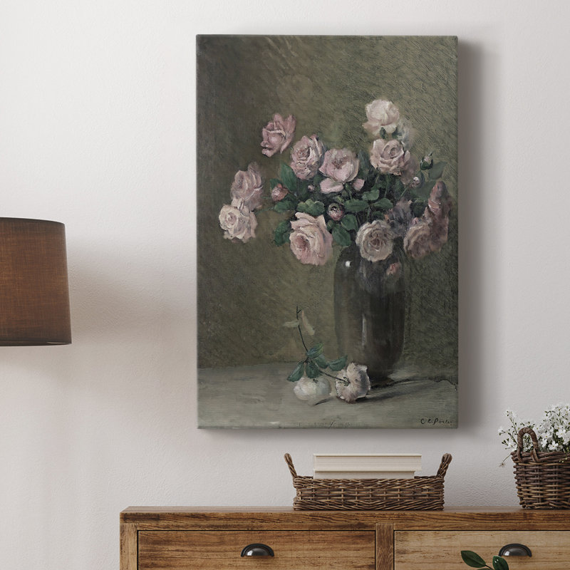 Motif floral rétro Lxxxxi - galerie Cavas, H 27 po x l 18 po
