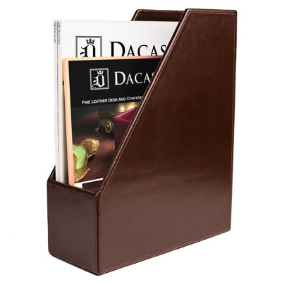 Leather Magazine Holder